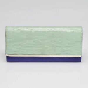 AUTHENTIC LOUIS VUITTON FLORE LONG WALLET IN EPI LEATHE - RARE